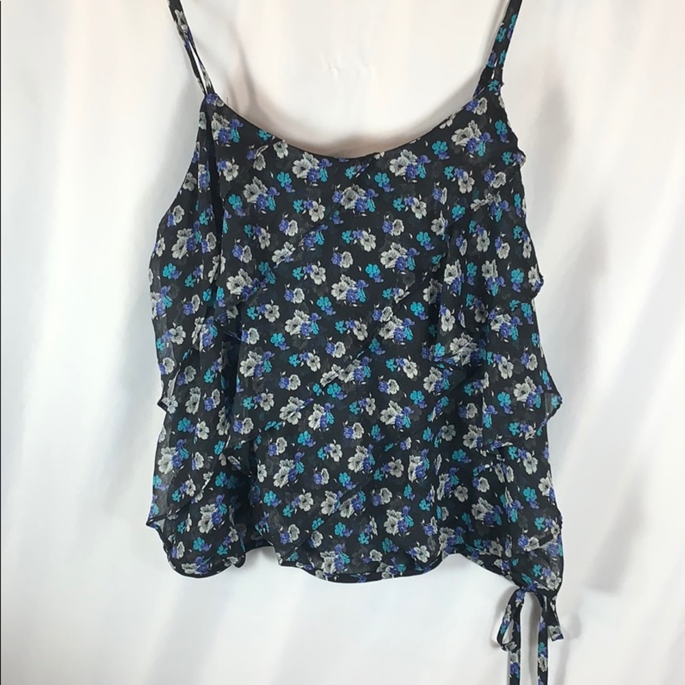 AEO Ruffled Floral Tank
